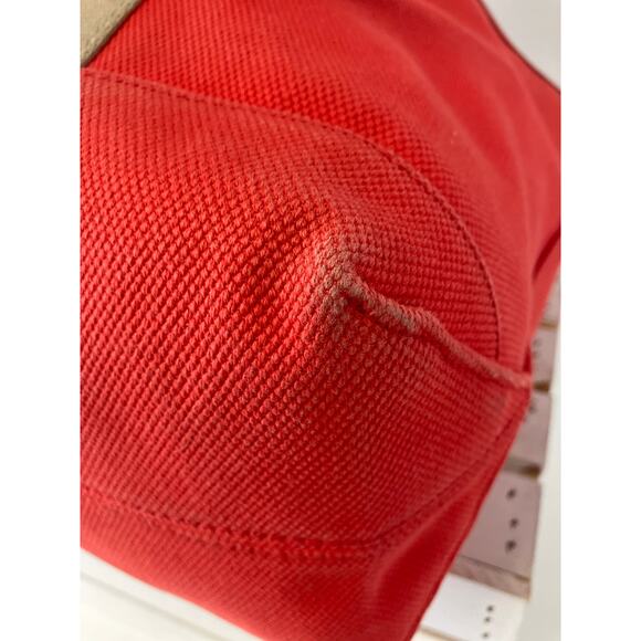 MICHAEL KORS, XL CORAL CANVAS TOTE AND ATTATCHABLE POUCH - Picture 10 of 16